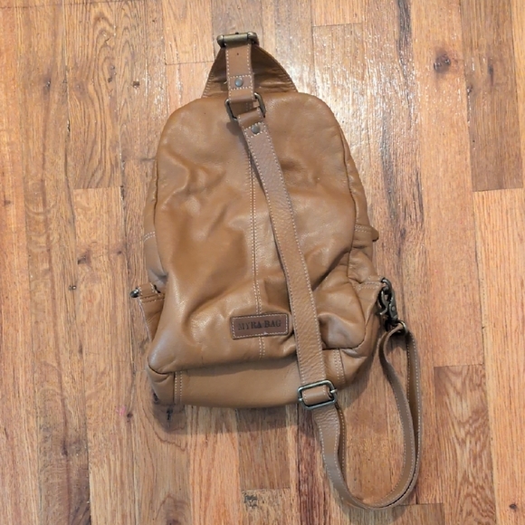 Stylish Brown Myra Crossbody Bag with Floral and Turquoise Details - Picture 2 of 6